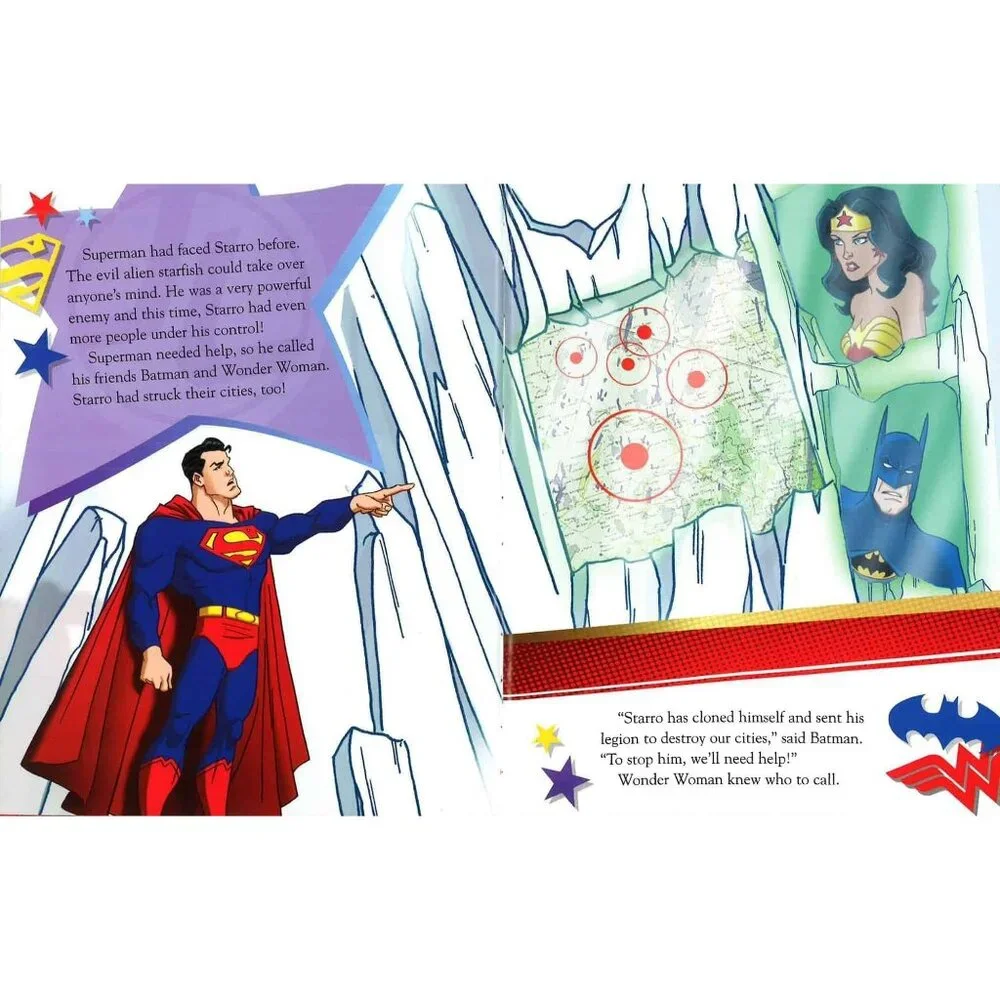 Justice League Children Book Magical Story Batman Superman Green Lantern Flash